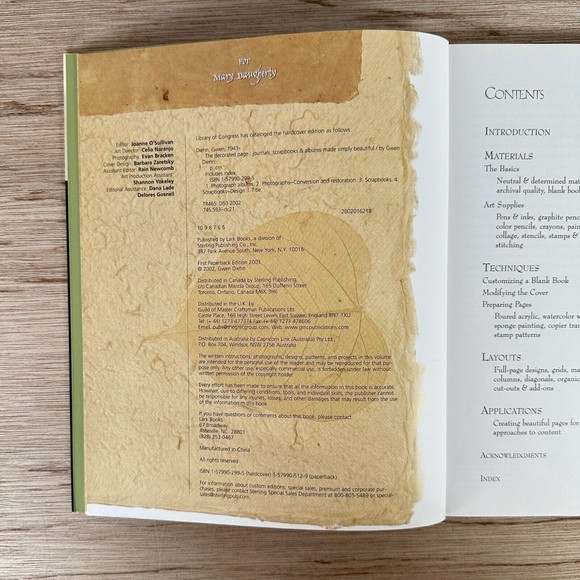 Book Decorated Page Journals Scrapbooks and Albums Made Simply Beautiful Diehn - Picture 6 of 11